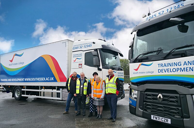 RHCV supplies South Essex College with two branded lorries