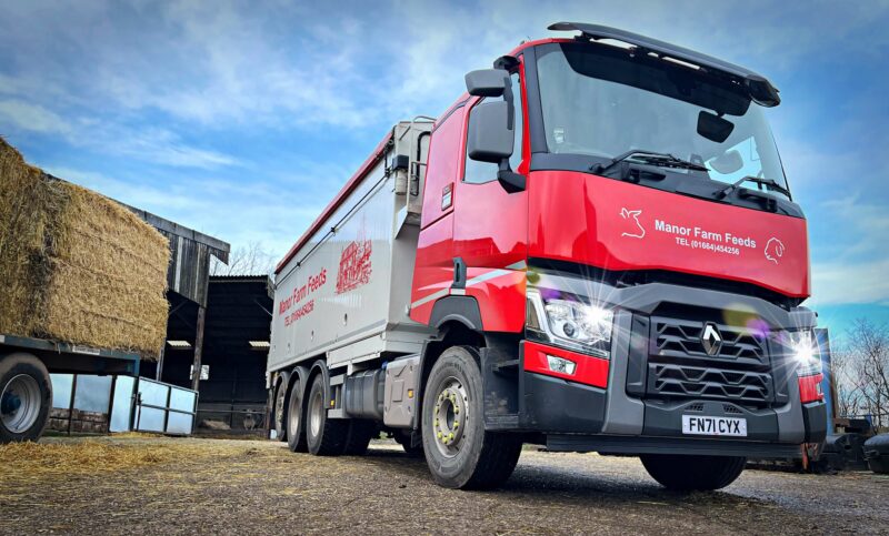 One of Manor Farm Feeds new Renault vehicles provided by RHCV