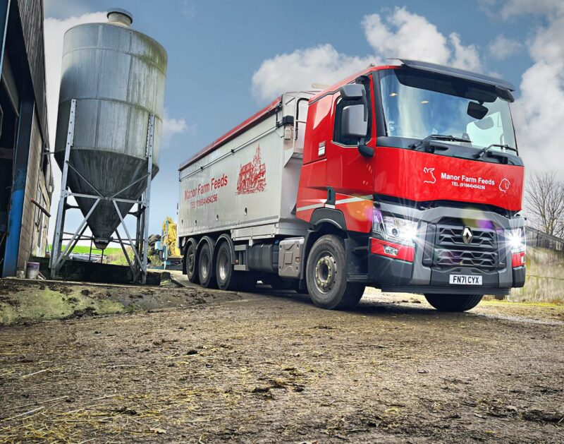 One of Manor Farm Feeds new Renault vehicles provided by RHCV