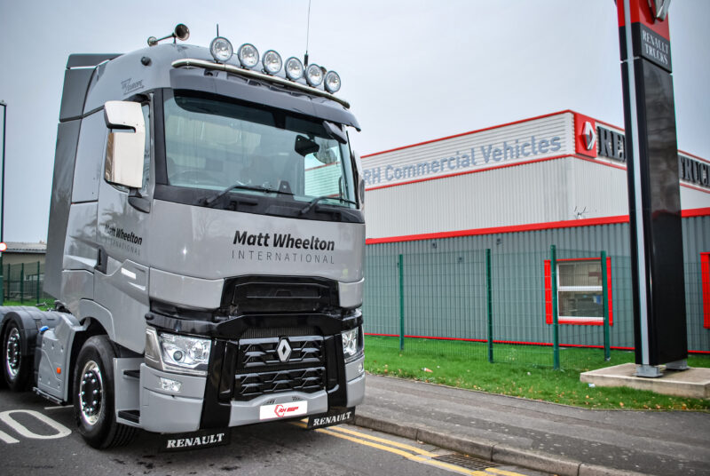 Matt Wheelton International Ltd. T High 520 pictured outside RH Commercial Vehicles Nottingham