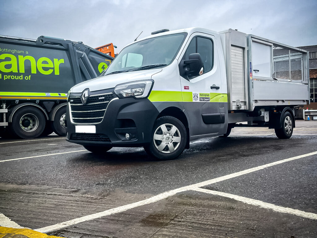 E-Tech caged tippers for Nottingham City Council
