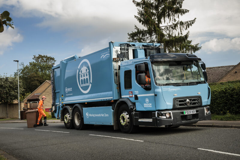 renault trucks d wide e-tech refuse collection vehicle